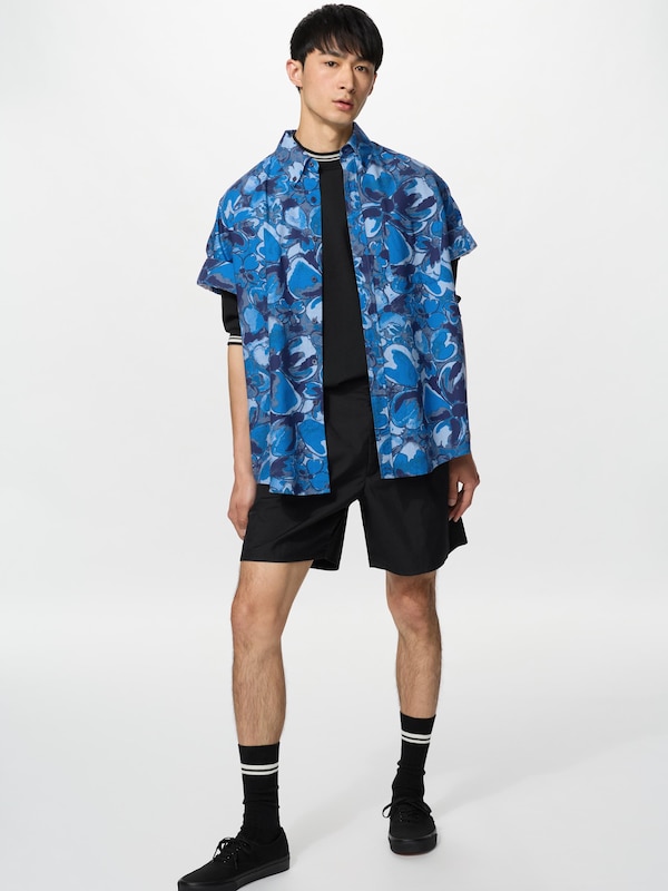 Kemeja Oxford Oversize Lengan Pendek