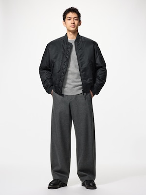 Brushed Jersey Barrel Leg Pants