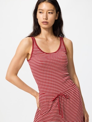 Ribbed Sleeveless Top (Stripe)