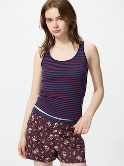 Ribbed Sleeveless Top (Stripe)