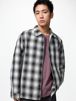 Jaket Kemeja Katun Linen Lengan Panjang