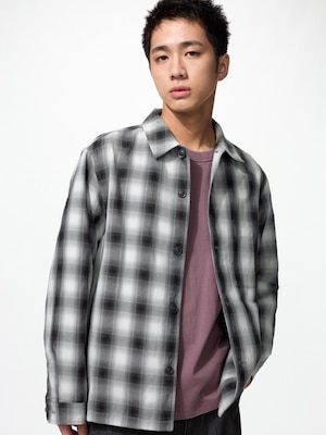 Jaket Kemeja Katun Linen Lengan Panjang