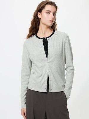 Pointelle Cardigan Long Sleeve