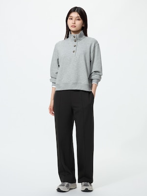 Stretch Double Face Straight Pants