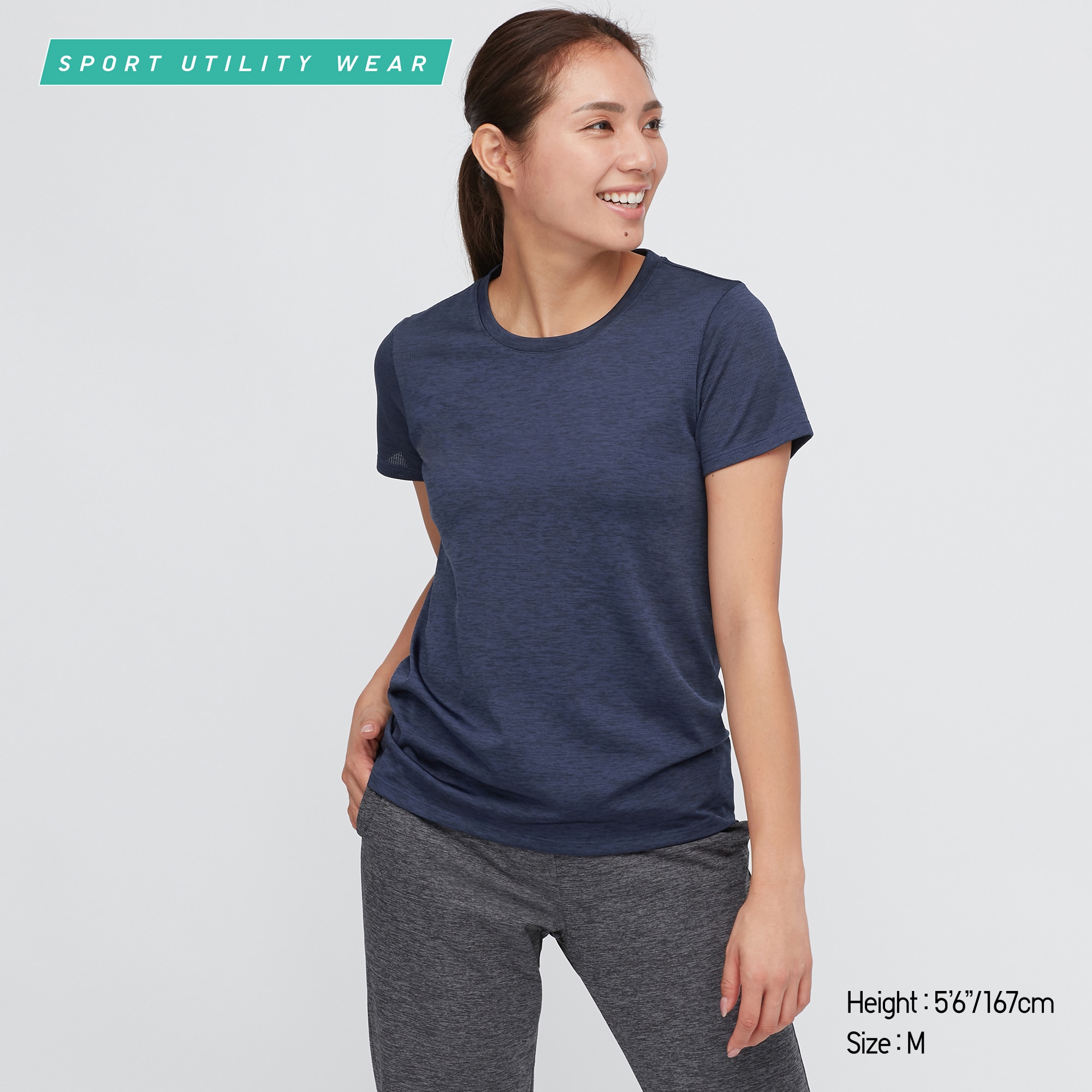 WOMEN'S DRY-EX CREW NECK SHORT SLEEVET 