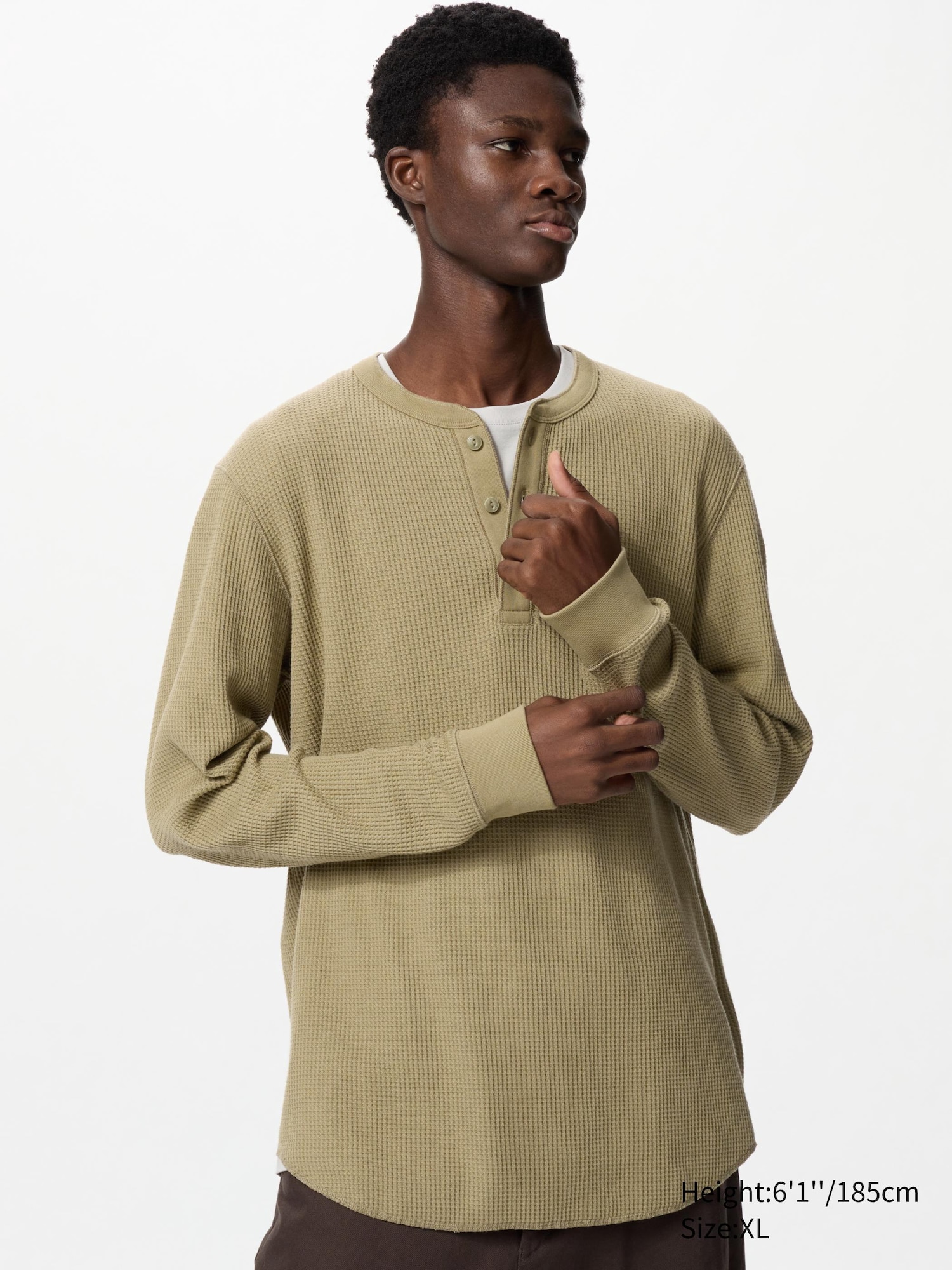 uniqlo waffle henley