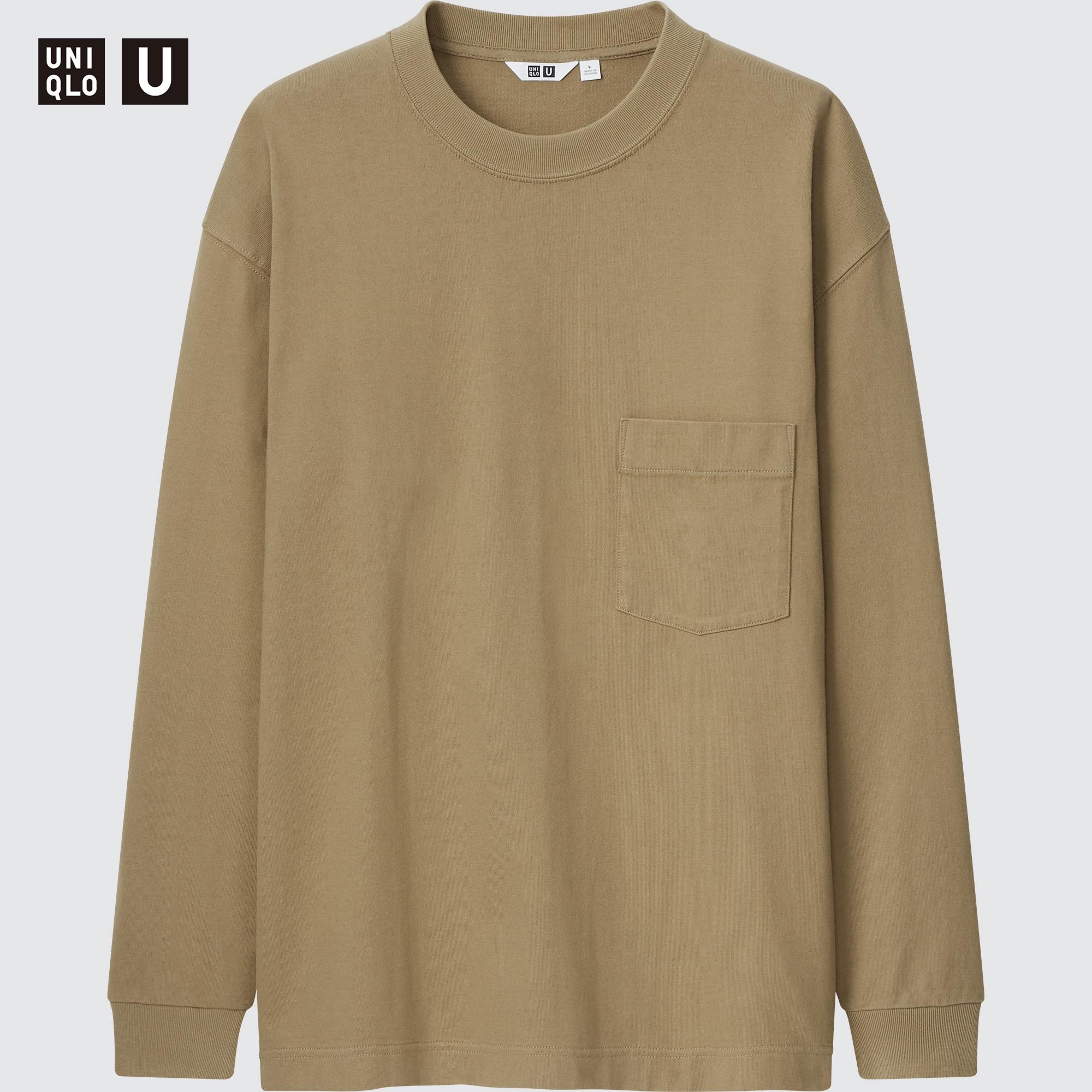 Uniqlo men's long sleeve t shirts Clearance