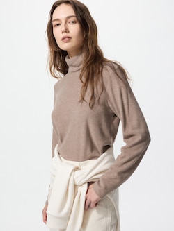 HEATTECH Fleece Turtleneck Long Sleeve T-Shirt