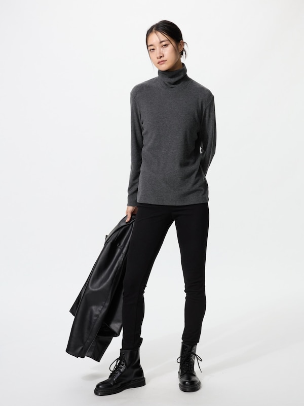 HEATTECH Fleece Turtleneck Long Sleeve T-Shirt