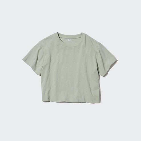 cropped t shirt uniqlo