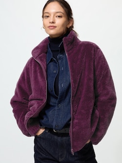 Fluffy Yarn Fleece Full-Zip Jacket