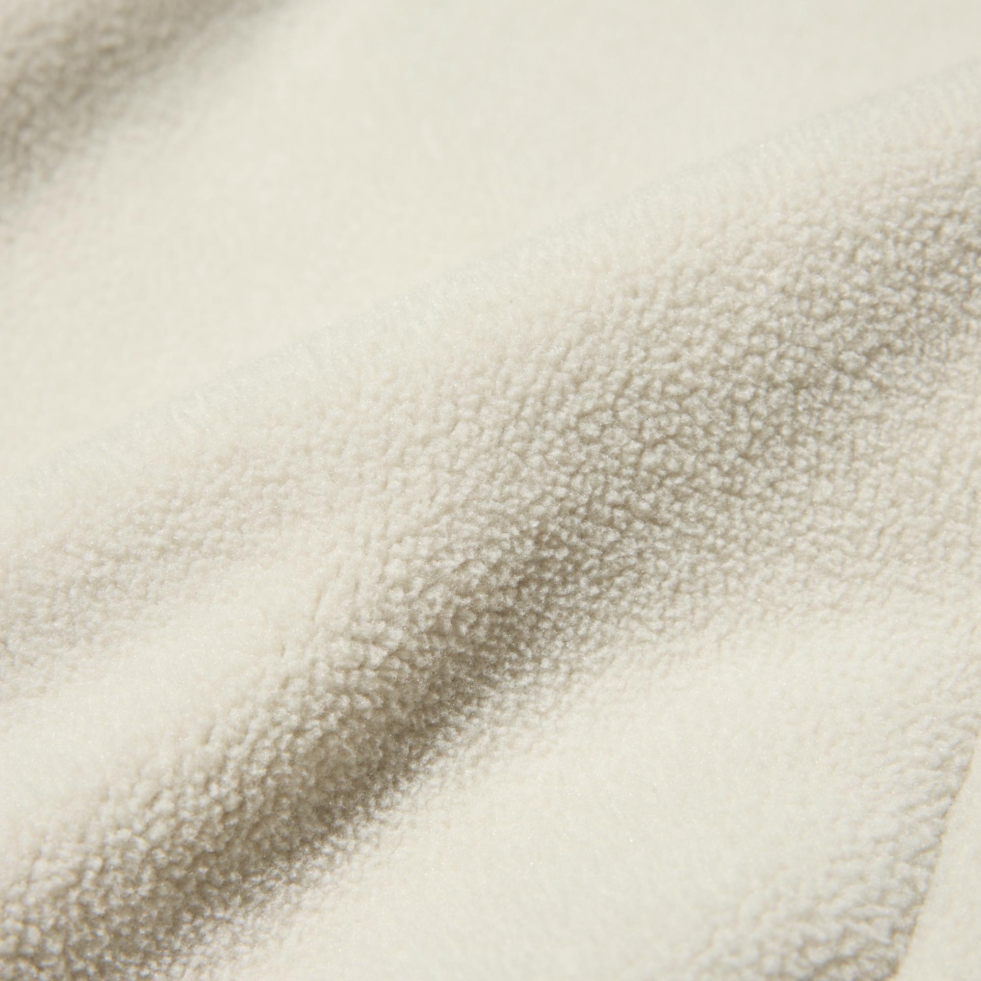 Warm, puffy fabric.