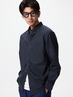 Cotton Broadcloth Shirt Long Sleeve