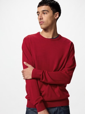 Extra Fine Merino Crew Neck Long Sleeve Sweater