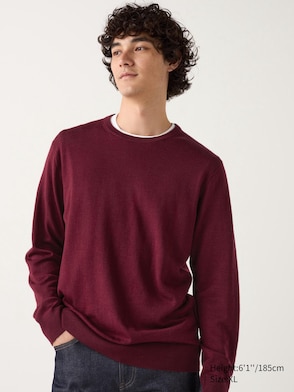 Extra Fine Merino Crew Neck Long Sleeve Sweater