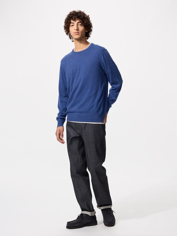 Extra Fine Merino Crew Neck Long Sleeve Sweater