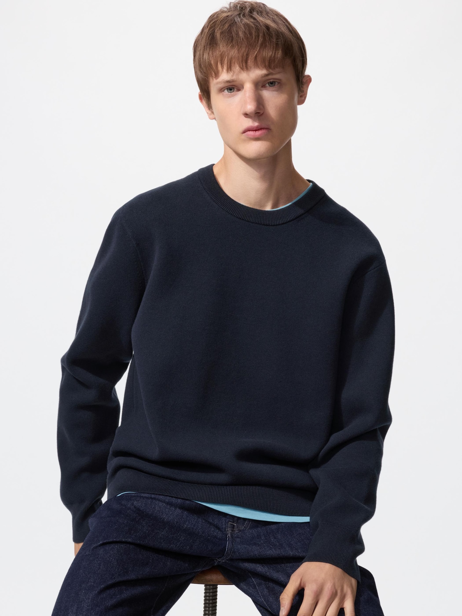 everyone milano rib knit crew sweater everyone milano rib knit