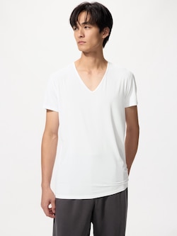 AIRism V Neck T-Shirt (Short Sleeve)
