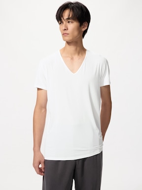 AIRism V Neck T-Shirt (Short Sleeve)