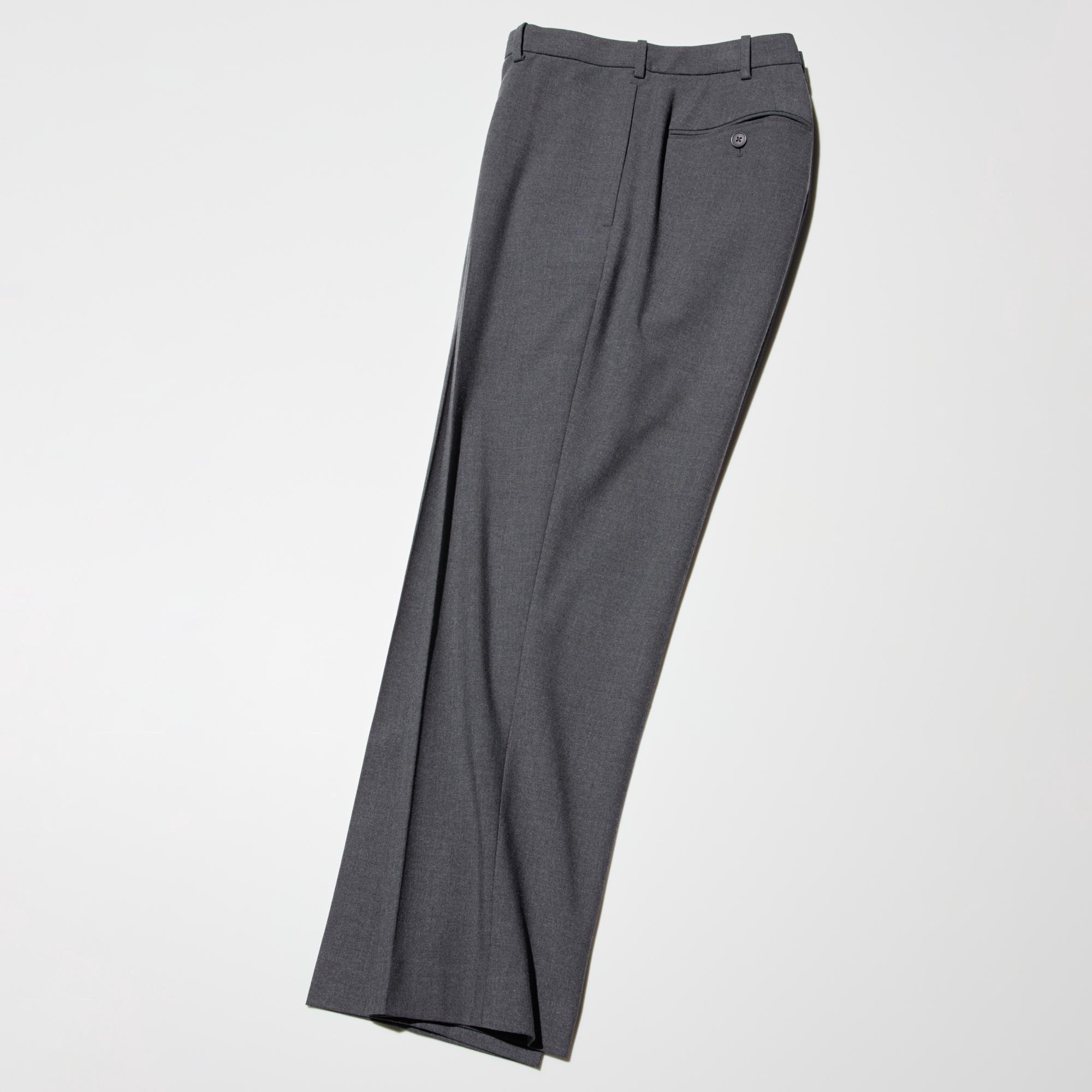 Sleek, slim tapered cut.