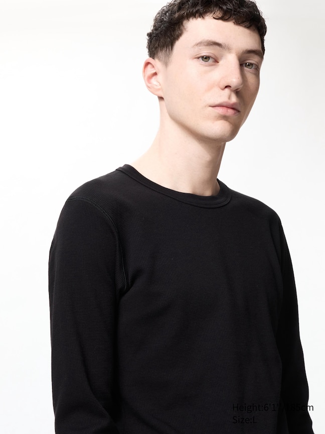 HEATTECH Cotton Waffle Thermal Crew Neck T (Extra Warm)