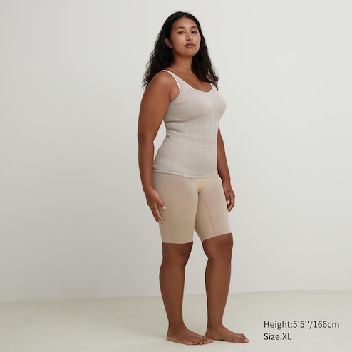 NEW WOMEN AIRism Body Silhouette Shaper Half Shorts, Women's