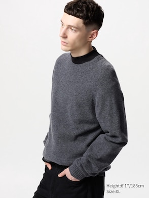 Premium Lambswool Long Sleeve Crew Neck Sweater