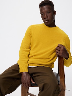 Premium Lambswool Long Sleeve Crew Neck Sweater