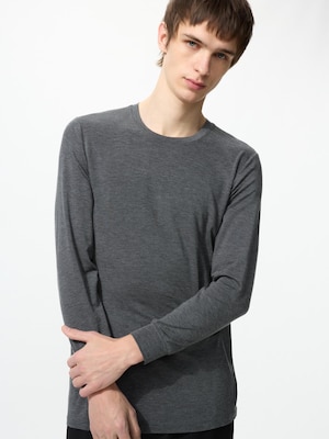 HEATTECH Crew Neck Long Sleeve T-Shirt