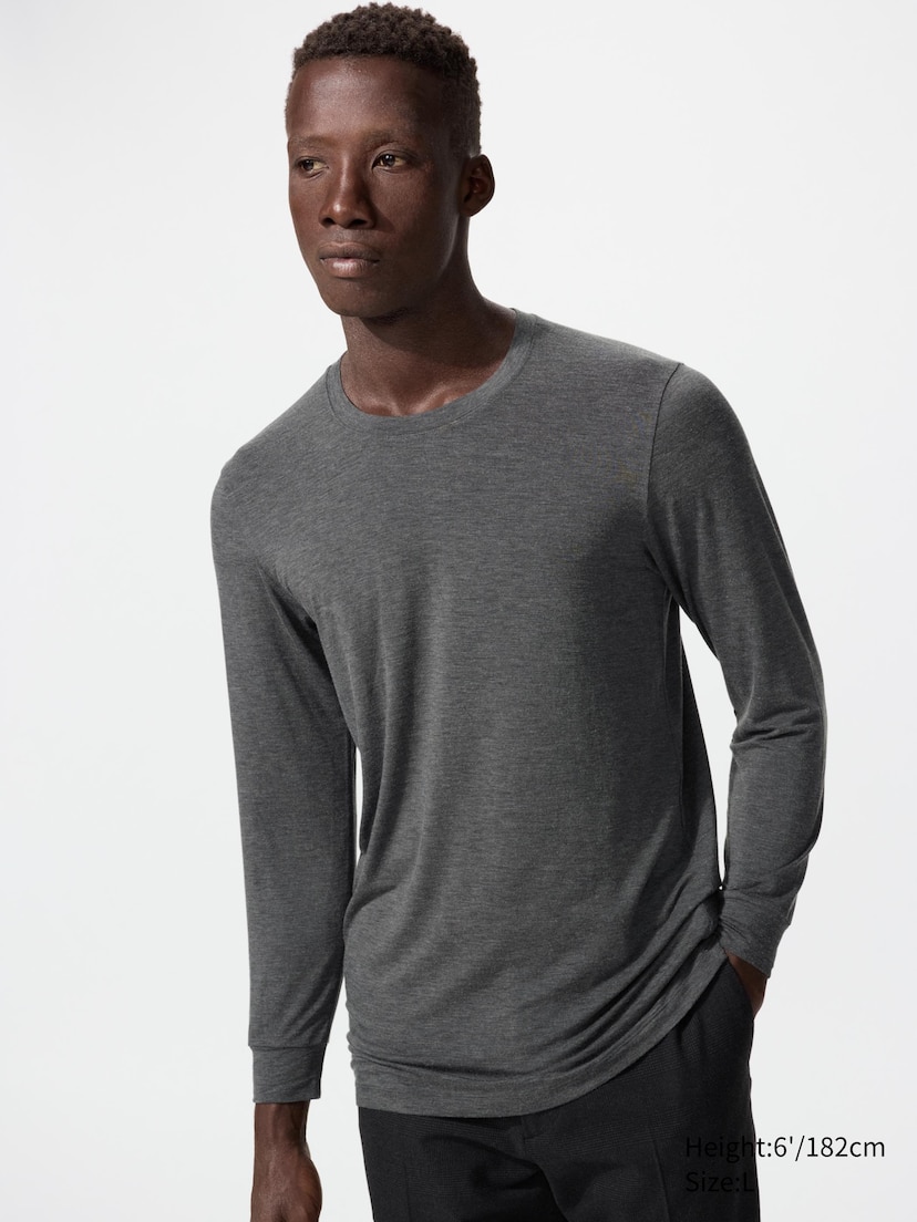 HEATTECH Crew Neck Long Sleeve T-Shirt_08