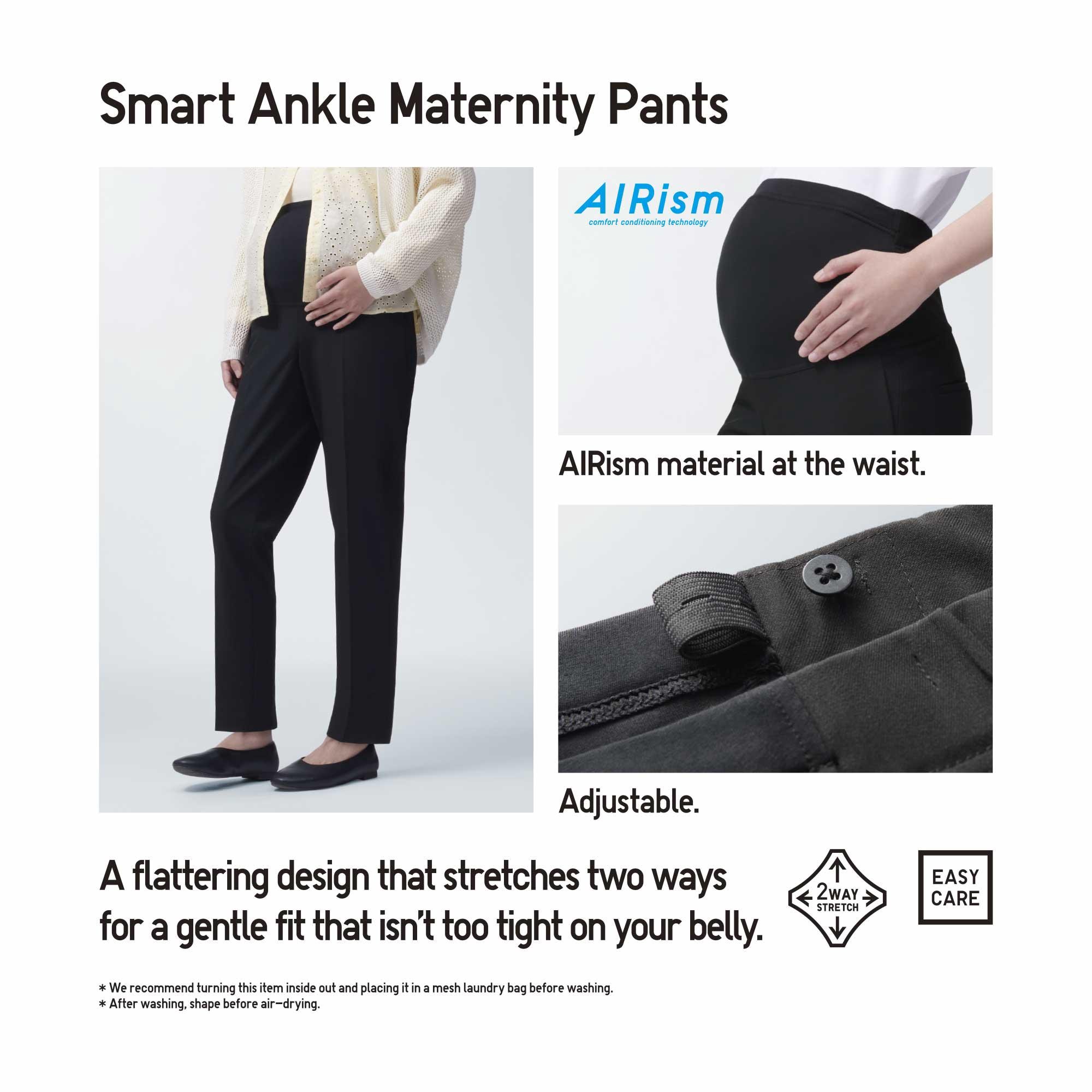 Buy Mija - Elegant Classic Formal Smart Tailored Maternity Trousers Over  Bump 1011A (US 20 / L31, Anthracite Black) at Amazon.in