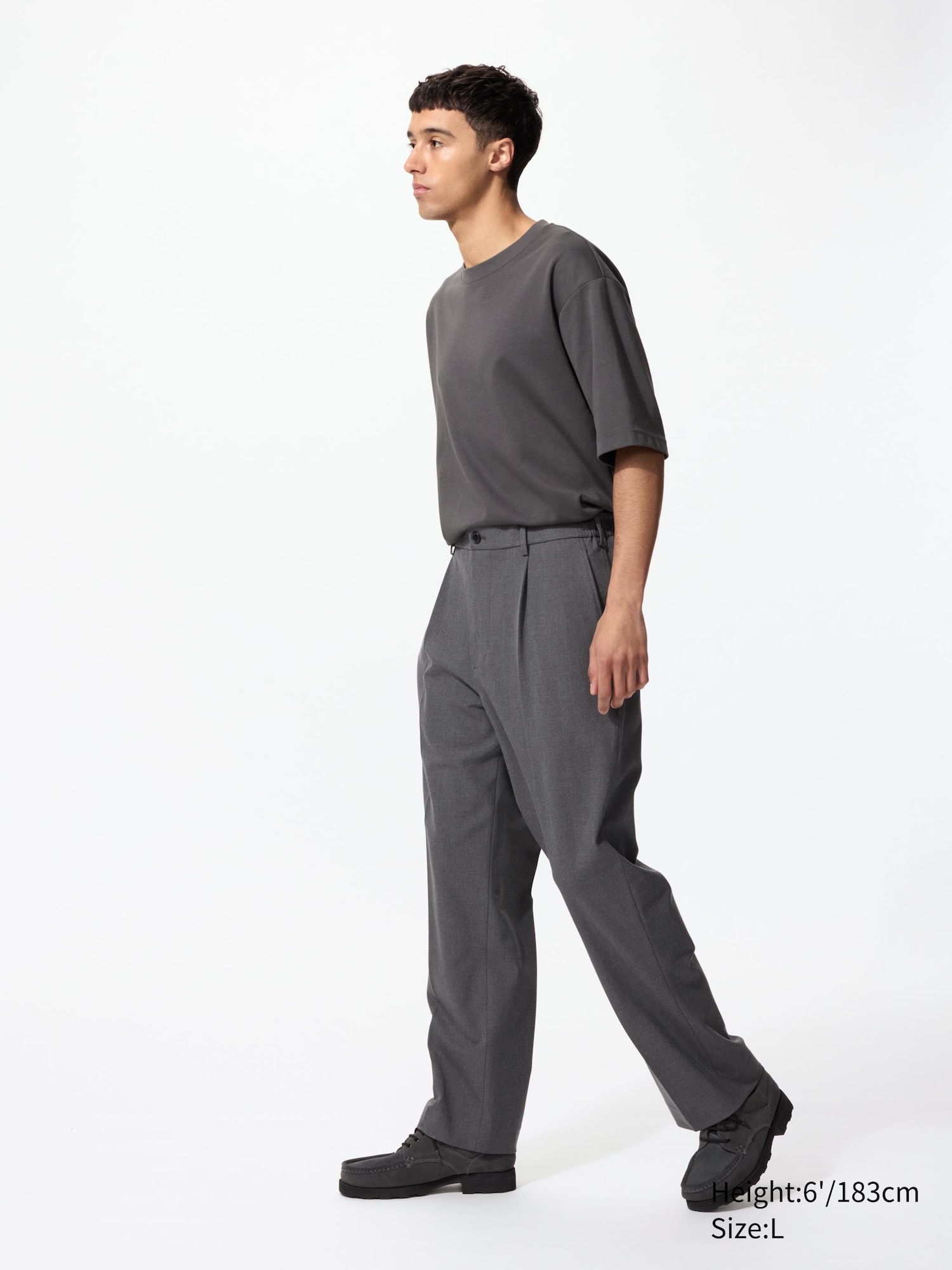 パンツ California Arts Wide Pleated Trouser Dume Wide-Leg Ultra-Pleated Trouser | Smoke – California Arts