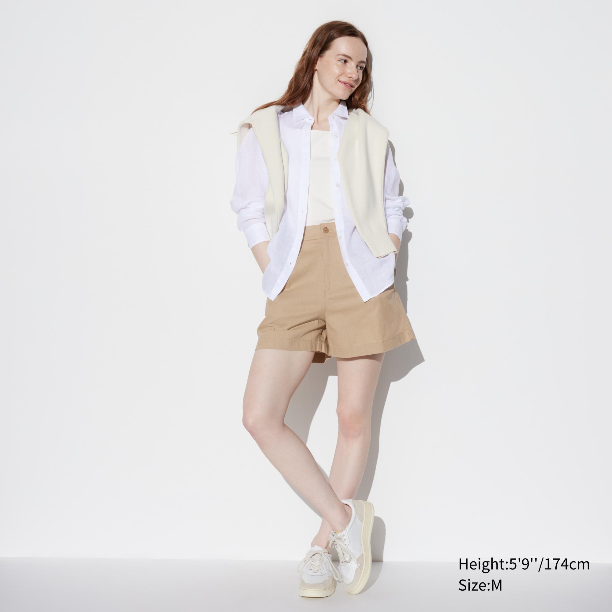 Check styling ideas for「Linen Cotton Shorts」