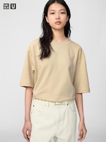 AIRism Cotton Oversized
                                          Crew Neck T-Shirt