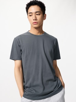 Dry Color Crew Neck Short Sleeve T-Shirt