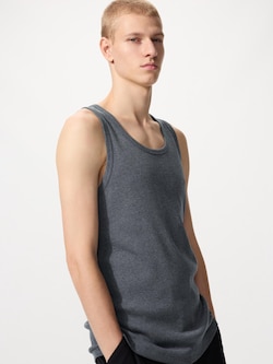 Dry Colour Ribbed Tank Top
