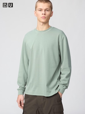 AIRism Cotton Long Sleeve Crew Neck T-Shirt