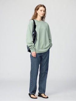 AIRism Cotton Long Sleeve Crew Neck T-Shirt