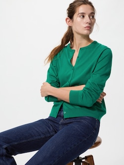 UV Protection Crew Neck Cardigan