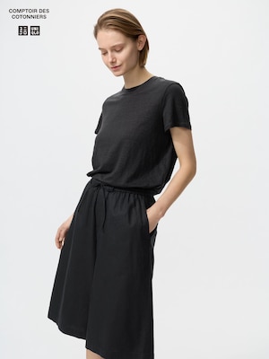 Linen Crew Neck Short Sleeve T-Shirt