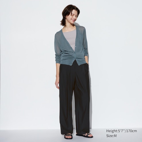WOMEN'S EXTRA STRETCH AIRISM STRAIGHT WIDE PANTS
