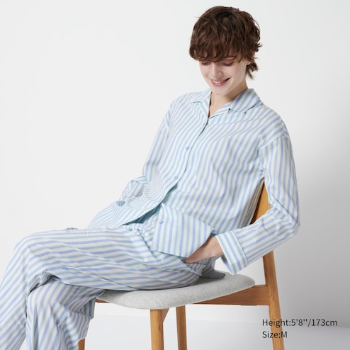 Soft Stretch Pajamas (Long Sleeve) (Stripe)