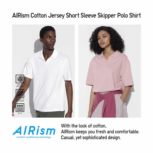 AIRism Cotton Short Sleeve Polo Shirt