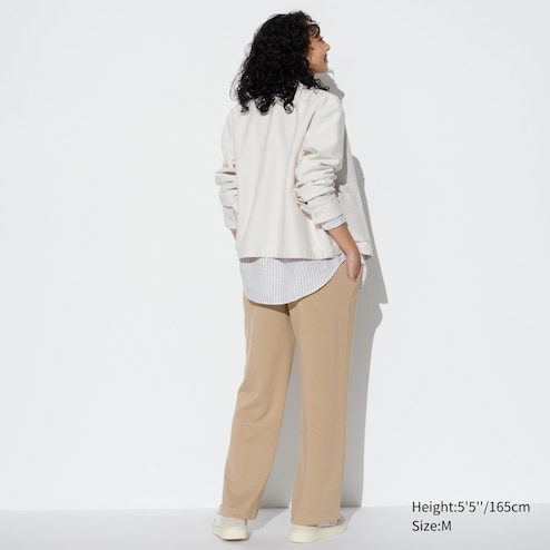 Uniqlo Women Stretch Double Face Straight Pants #bestsellers, Women's  Fashion, Bottoms on Carousell