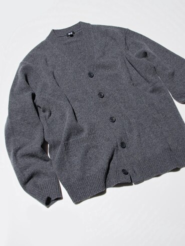 100% Lambswool V Neck Cardigan