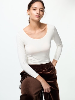 HEATTECH Scoop Neck T Long Sleeve