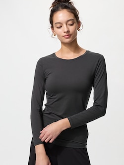 HEATTECH Crew Neck T-Shirt Long Sleeve