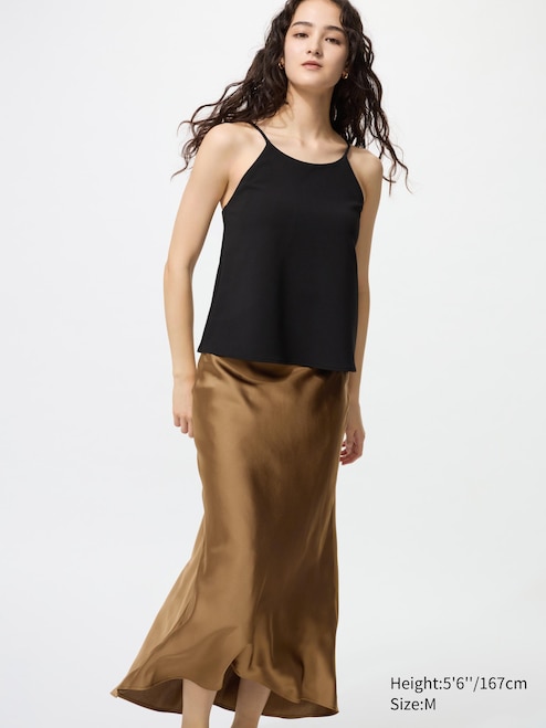WOMEN'S SATIN SKIRT UNIQLO IN