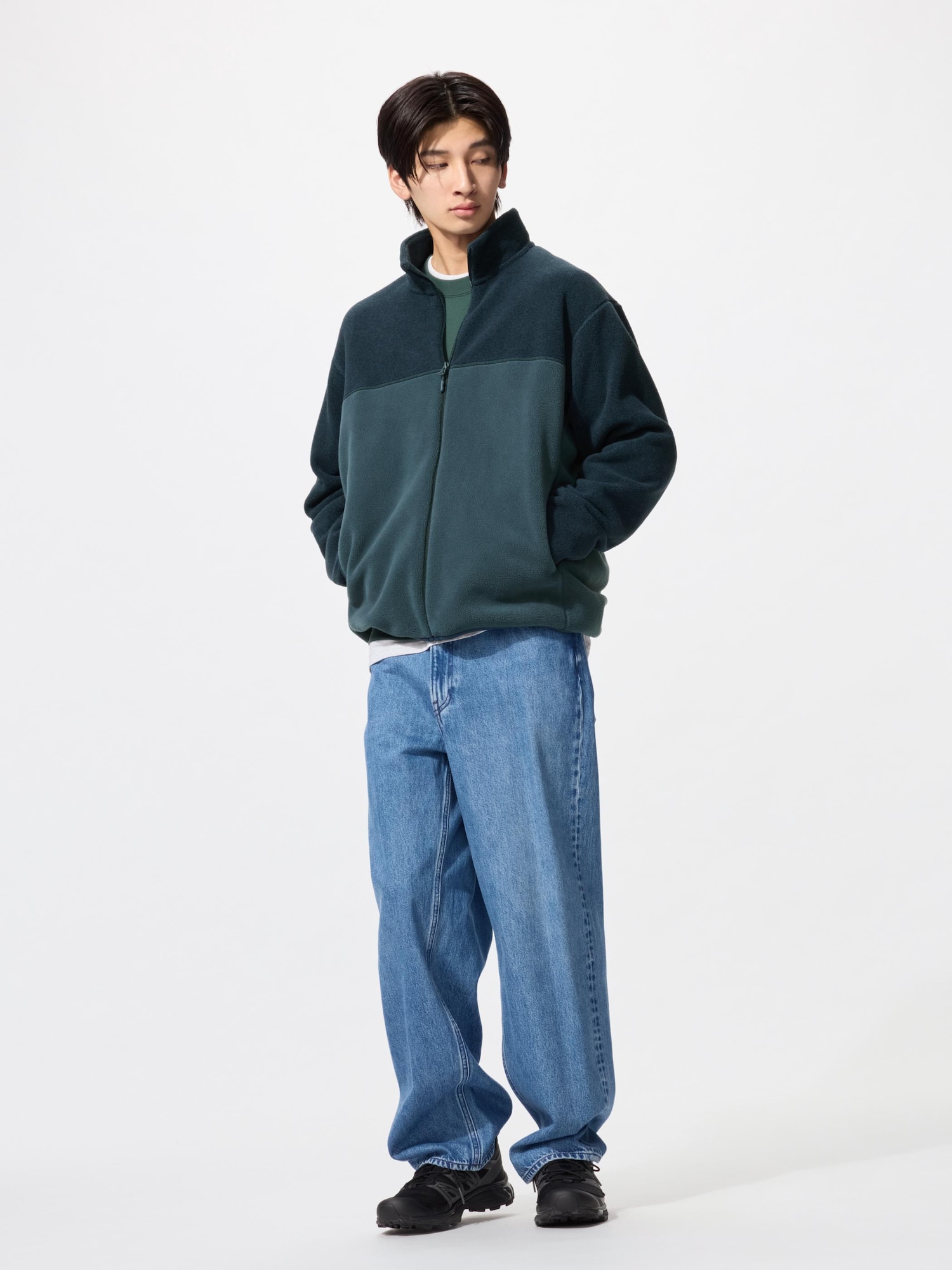 Unisex Fleece Full-Zip Jacket (Color Block) | UNIQLO IN