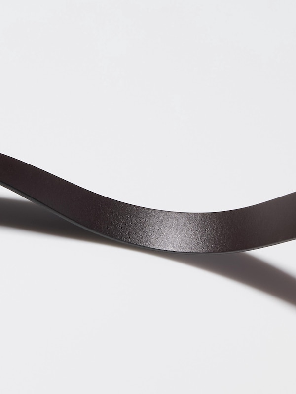 Italian Oiled Leather Narrow Belt